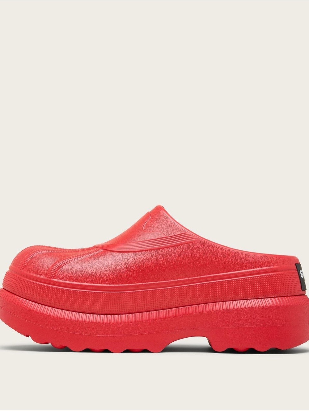 Sorel Red Platform Slip-On Women's Caribou Clog - Picture 4 of 9